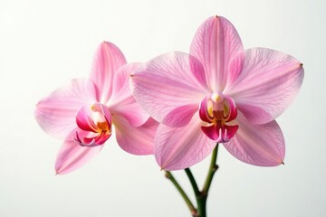 Stunning floral bloom against bright white backdrop, botanical, clean