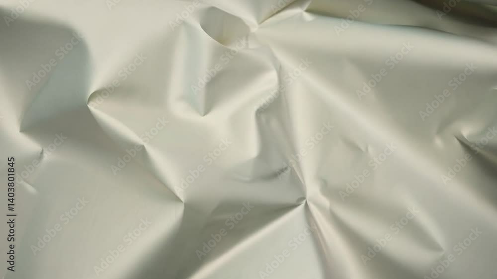 Poster The shiny, crinkled paper backdrop showcases a unique texture that adds depth and interest for artistic projects or creative photography sessions. Its surface reflects light beautifully.