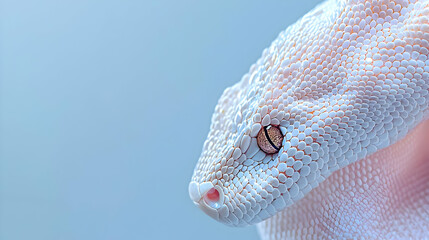 Fototapeta premium Close Up Of White Snake Head