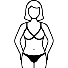 vector illustration of a woman