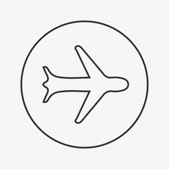 airplane silhouette vector illustration EPS File.