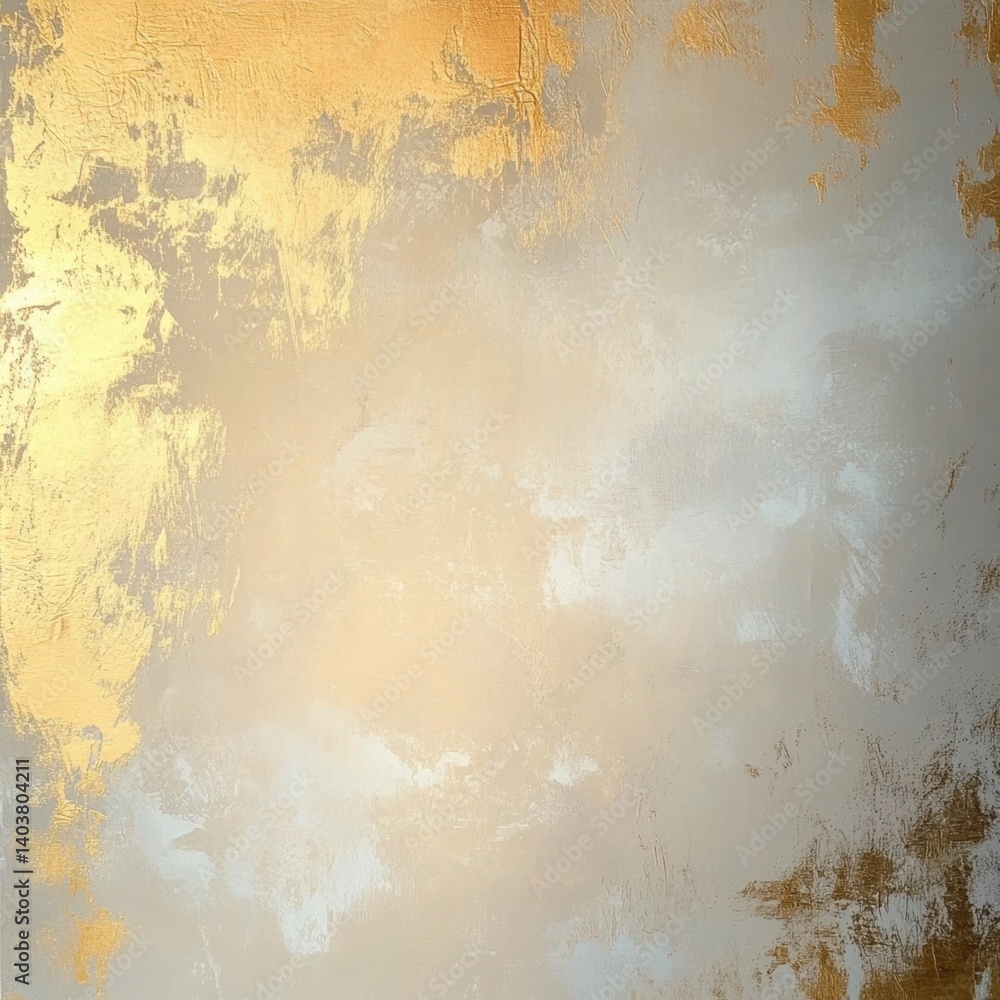 Poster abstract canvas art with gold and beige hues creating a serene and luxurious visual texture for mode