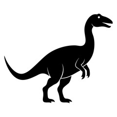 Dinosaur Icon silhouette vector isolated on white background