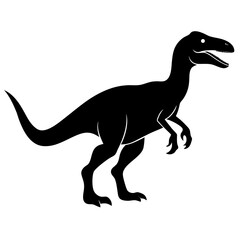 Dinosaur Icon silhouette vector isolated on white background