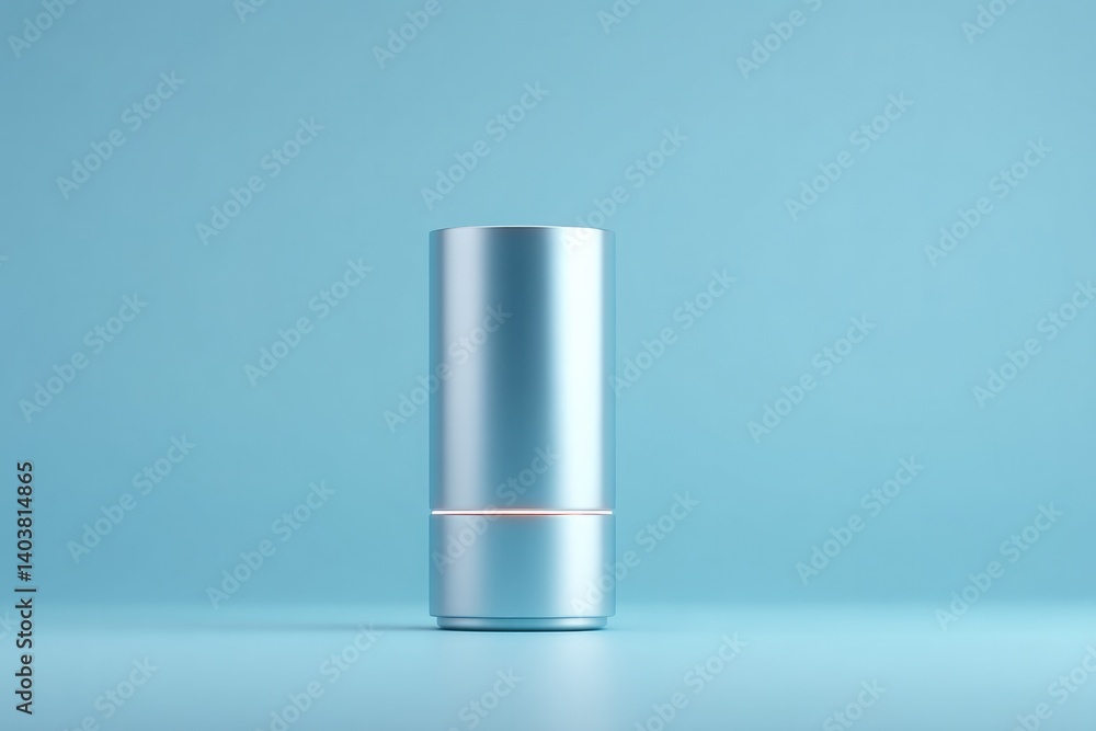 Poster sleek minimalistic image showing advanced water filtration technology with ample copy space