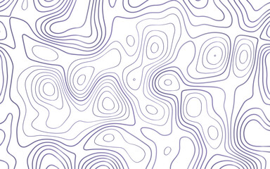 Light topographic topo contour map background. Abstract modern white and black topographic contour map wavy line.