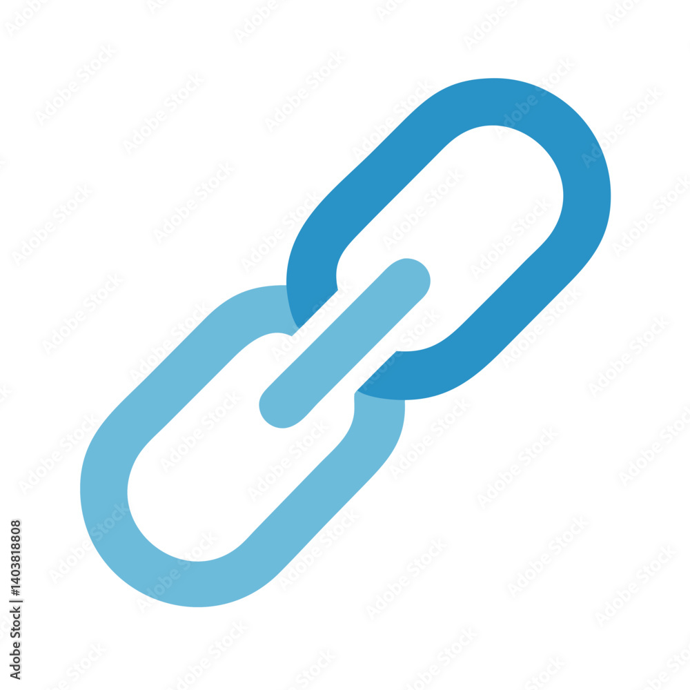Poster Link Icon Representing Hyperlink or Chain Connection