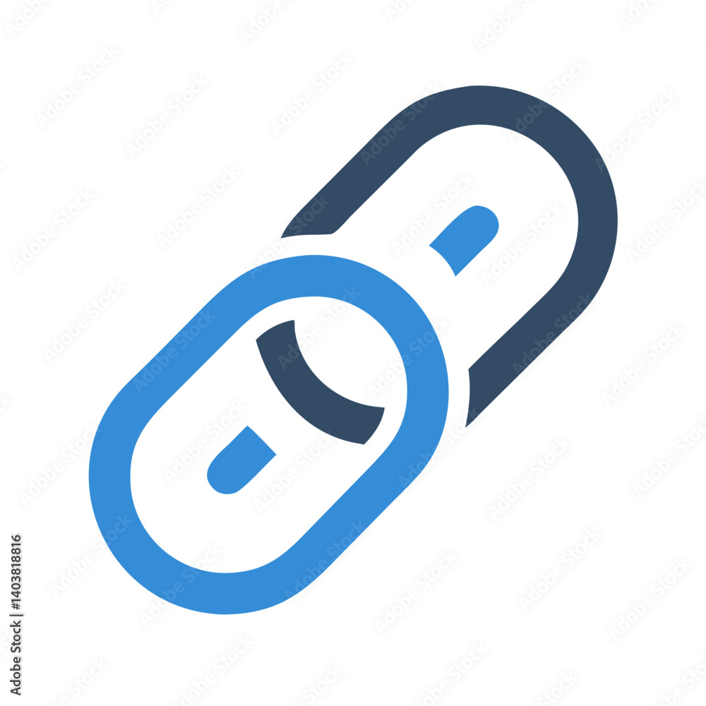 Poster Link Icon Representing Hyperlink or Chain Connection