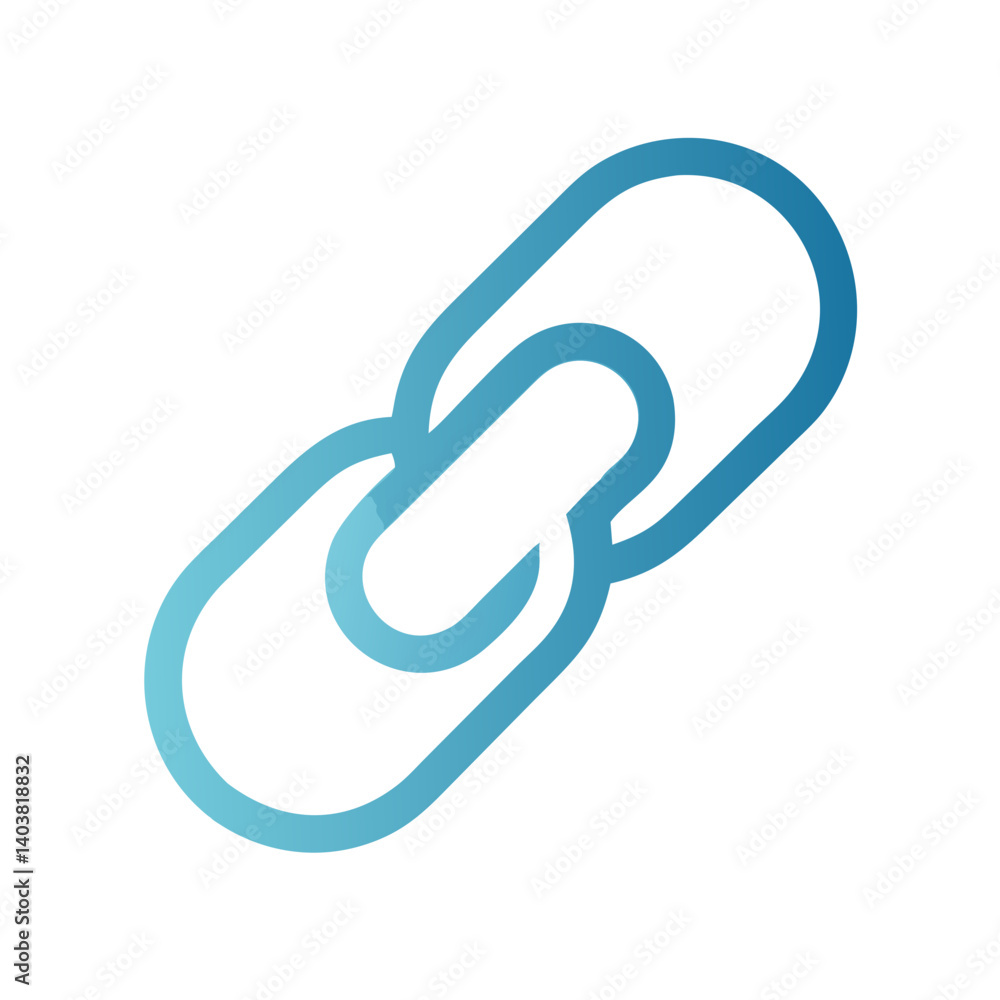 Poster Link Icon Representing Hyperlink or Chain Connection
