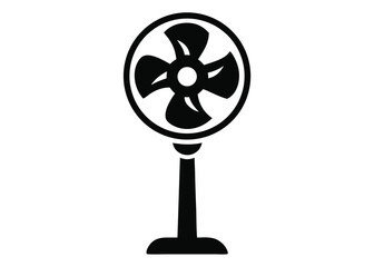 Obraz premium -a-electric-fan-silhuette-vector-art-illustriton-w.eps