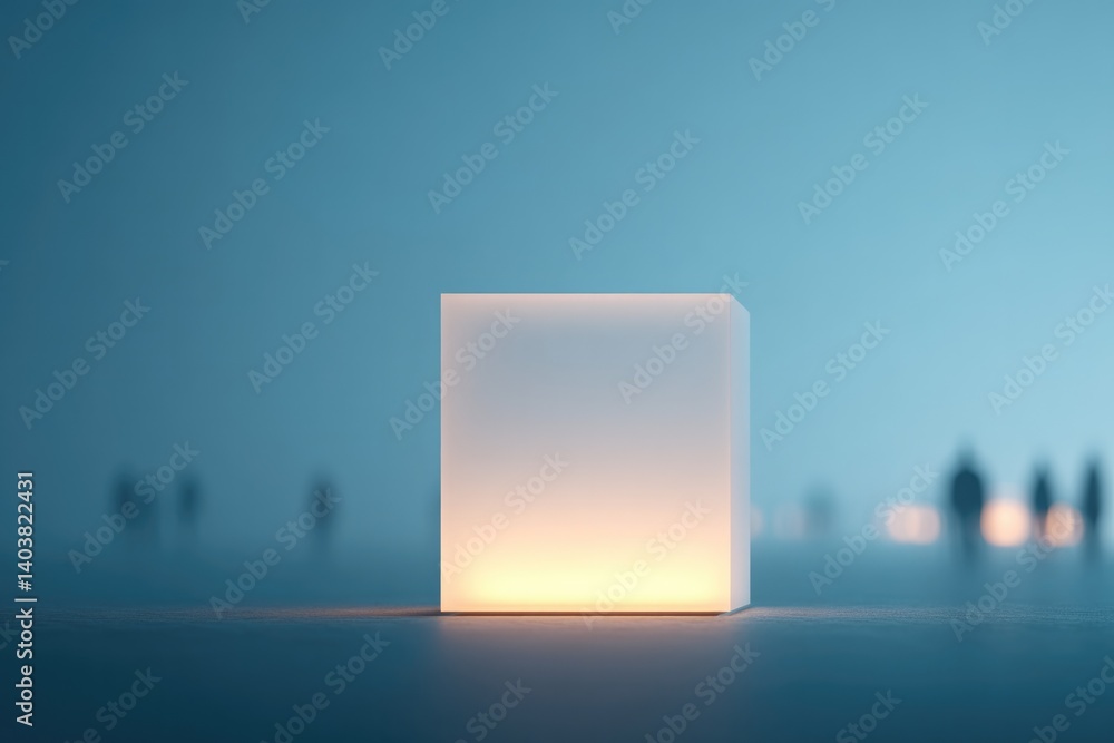 Aufkleber elegant and minimalistic concept photo featuring blank photo frame highlighted prominently at center