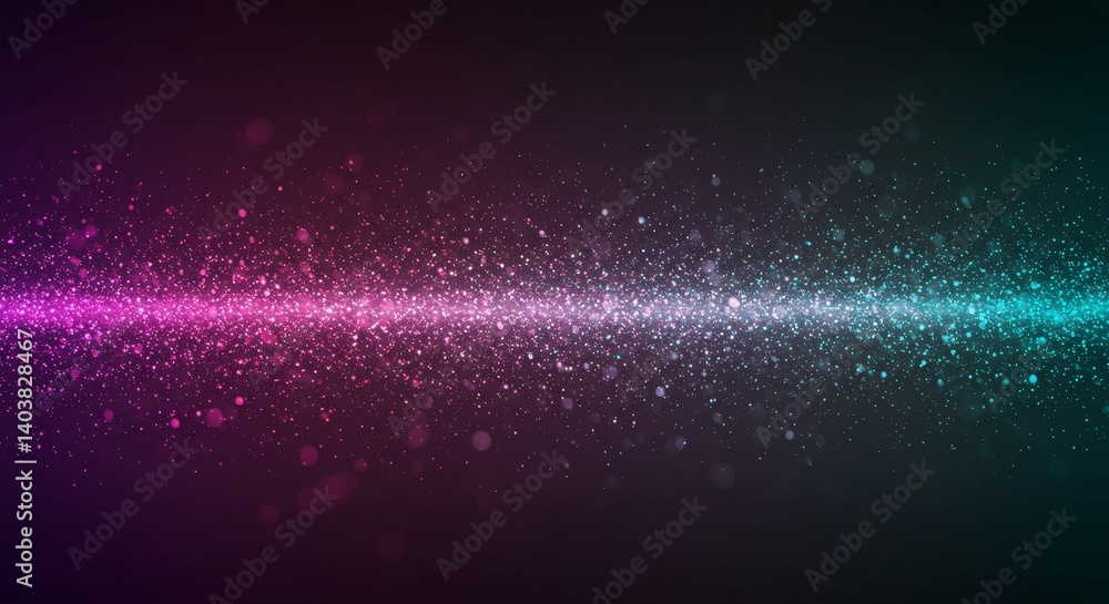 Poster glowing particles abstract background - a vibrant abstract background featuring a glowing stream of 