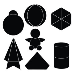 People walking in cityscape