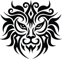 Obraz premium Lion design vector template. Lion head logo design icon symbol vector illustration