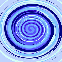 Abstract bright spiral pattern on a blue background