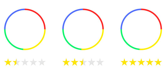 Google customer review icon set