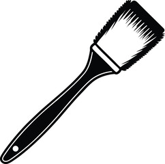 Brush vector silhouette illustration 