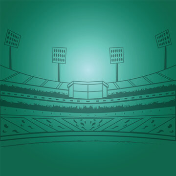 Vector Sports Stadium Skech for Matchday Graphics