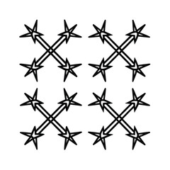 Fototapeta premium black and white arrows