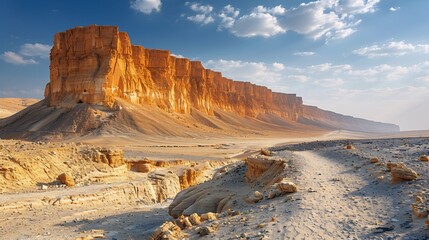 A breathtaking sand cliff formations