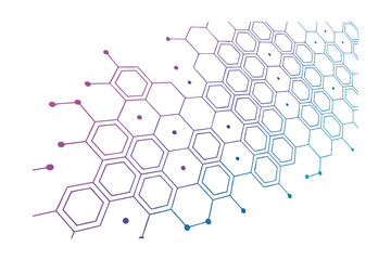 Fototapeta premium abstract background with molecule