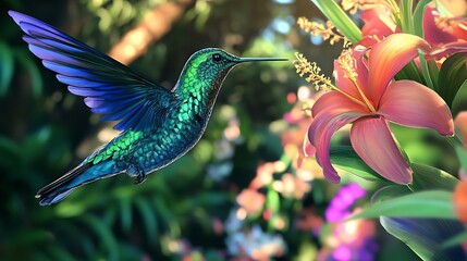 Obraz premium the humming bird