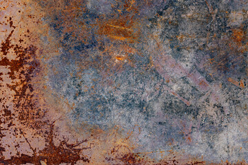 Scratched Rusty Flat Metal Plate Texture