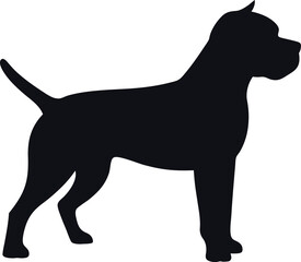 dog silhouette clip art black and white