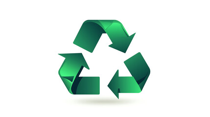 Obraz premium Recycle symbol green arrows eco friendly environment sustainability