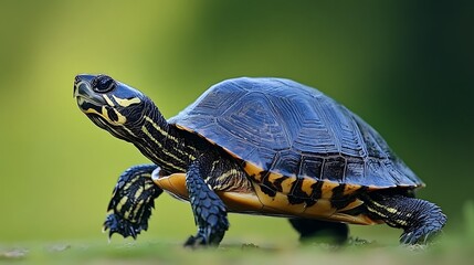 Obraz premium Turtle Walking in Grass