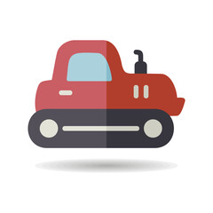 Tractor crawler vector isolated icon