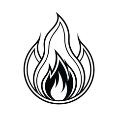vector fire icon