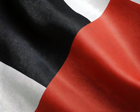 Waving Netherlands Antilles Flag.