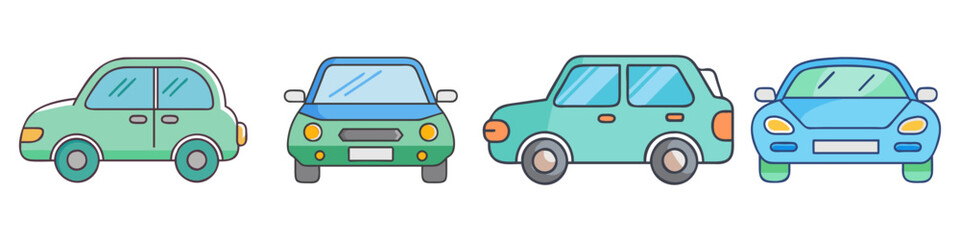 car icon, car vector illustration-simple illustration of car, perfect for car logos and icons