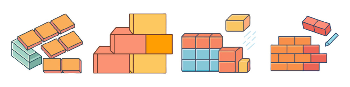 bricks icon, bricks vector illustration-simple illustration of bricks, perfect for bricks logos and icons