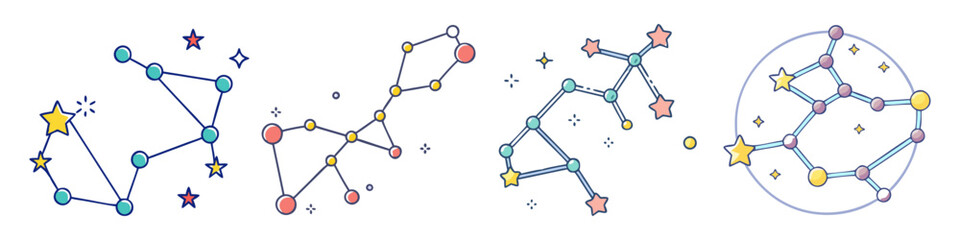 constellation icon, constellation vector illustration-simple illustration of constellation, perfect for constellation logos and icons © Waliul