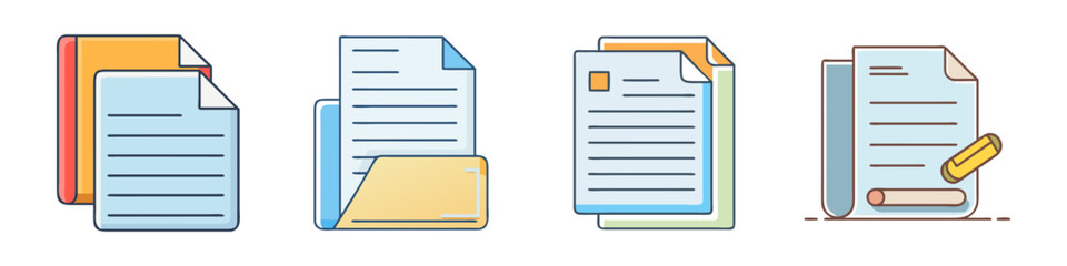 document icon, document vector illustration-simple illustration of document, perfect for document logos and icons
