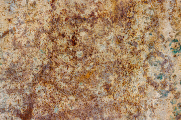 Rusty Metal Sheet with Peeling Paint