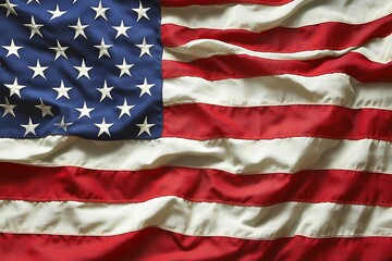 Obraz premium stars and stripes on american flag 