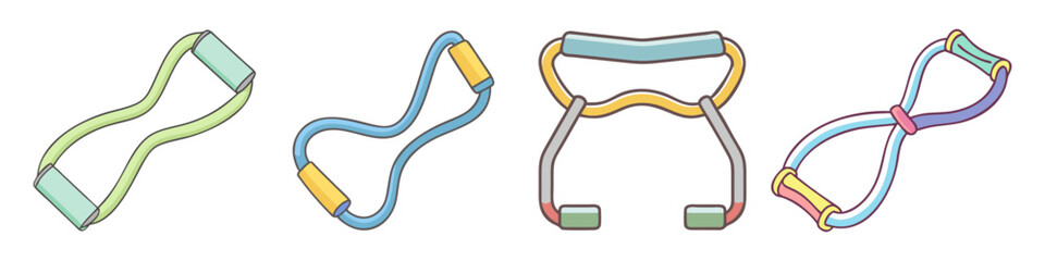 resistance band icon, resistance band vector illustration-simple illustration of resistance band, perfect for resistance band logos and icons