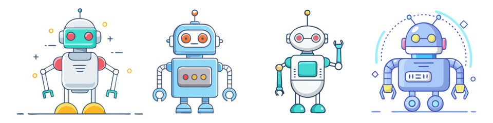 robot icon, robot vector illustration-simple illustration of robot, perfect for robot logos and icons