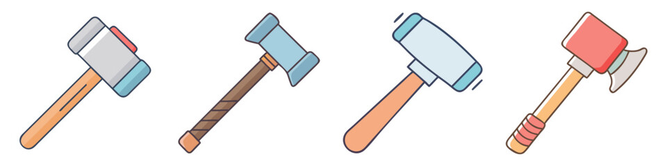 sledgehammer icon, sledgehammer vector illustration-simple illustration of sledgehammer, perfect for sledgehammer logos and icons
