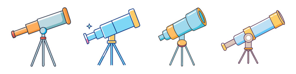 telescope icon, telescope vector illustration-simple illustration of telescope, perfect for telescope logos and icons