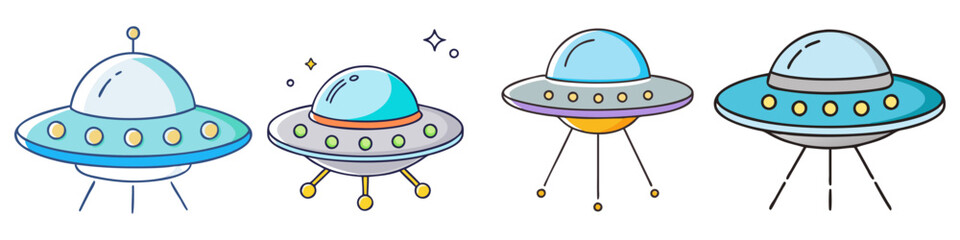 ufo icon, ufo vector illustration-simple illustration of ufo, perfect for ufo logos and icons