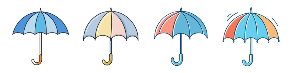 umbrella icon, umbrella vector illustration-simple illustration of umbrella, perfect for umbrella logos and icons
