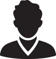 Download this profile silhouette vector EPS icon. Perfect for user profiles, social media, identity, personal accounts, and professional design projects.