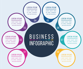 Business Infographic 8 Steps for Data Visualization