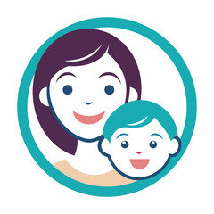 happy mother and baby