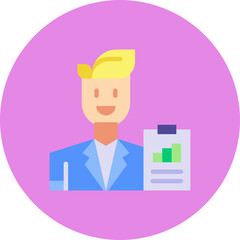 Business Analyst icon vector illustration