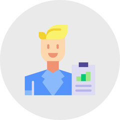 Business Analyst icon vector illustration